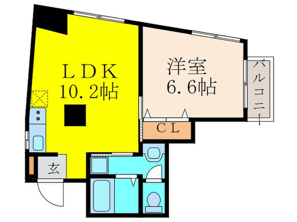 マンション柳川の物件間取画像